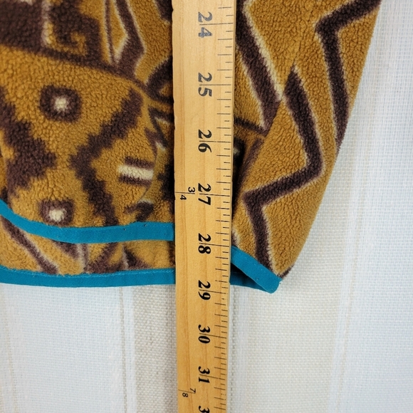 Patagonia Synchilla Snap T Pullover Fleece Montana Sieta Brown Aztec Size Medium - Picture 7 of 11